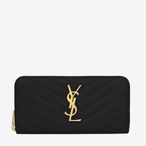 ysl zipper wallet
